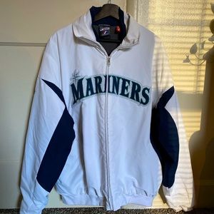 Mariners White Coaches Jacket
